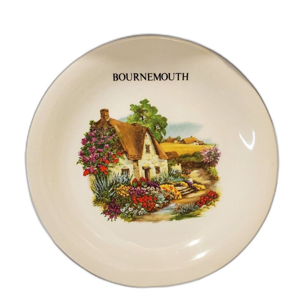 Bournemouth John Tams Decorative Plate 6.5" Country Home Scene